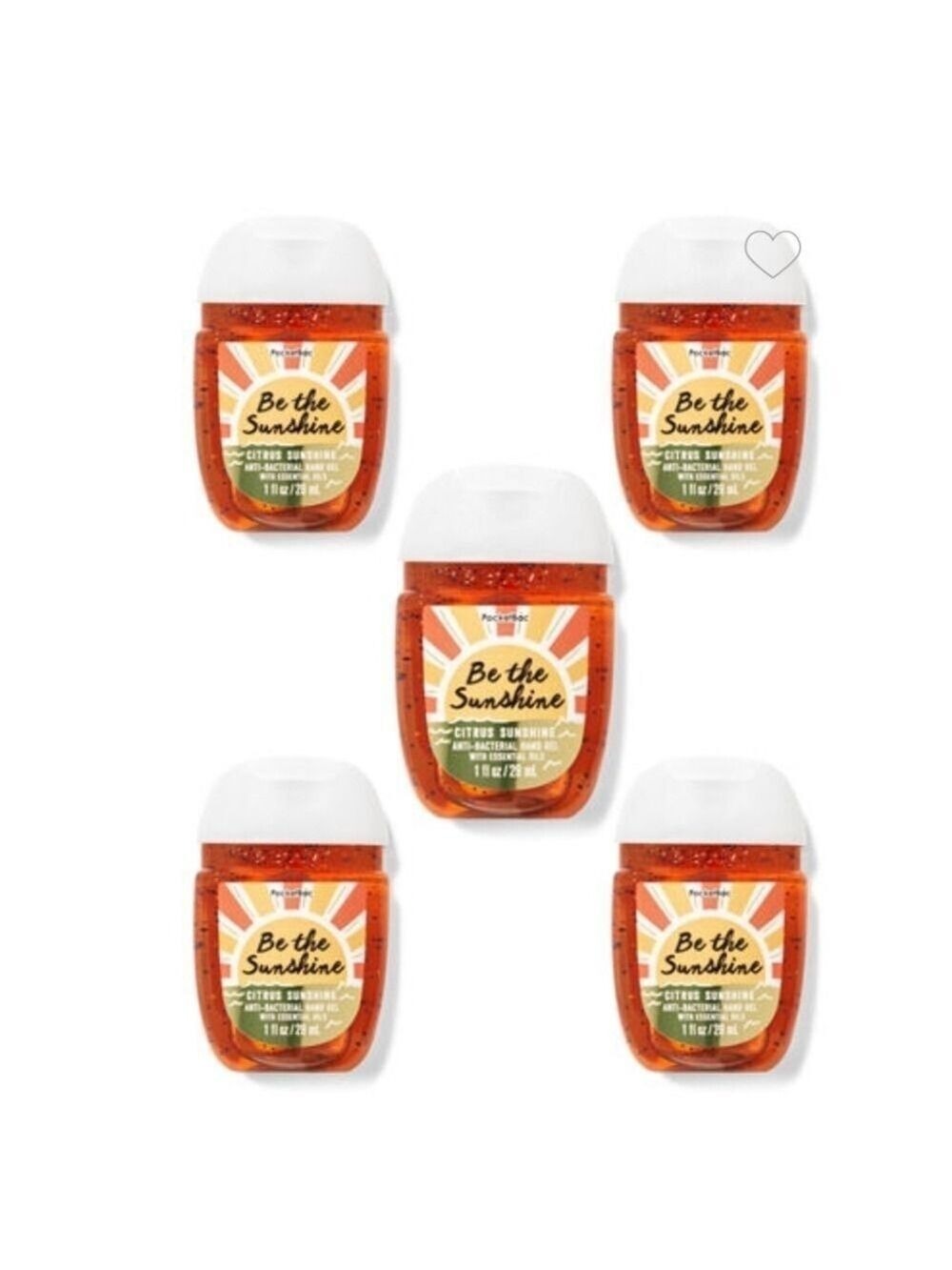 🌞  SUNSHINE & CITRUS POCKETBAC HAND SANIS 5-PACK